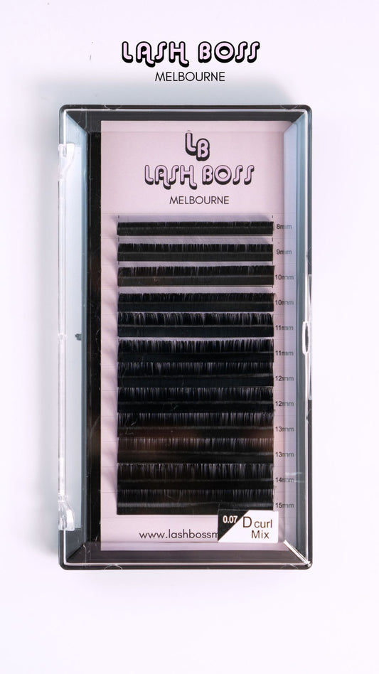 Volume Eyelash Extension Trays 0.07mm C & D Curl