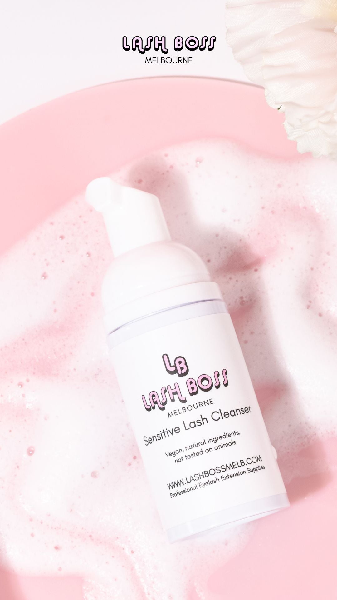 Sensitive Eyelash Cleanser & Soft Touch Cleansing Brush