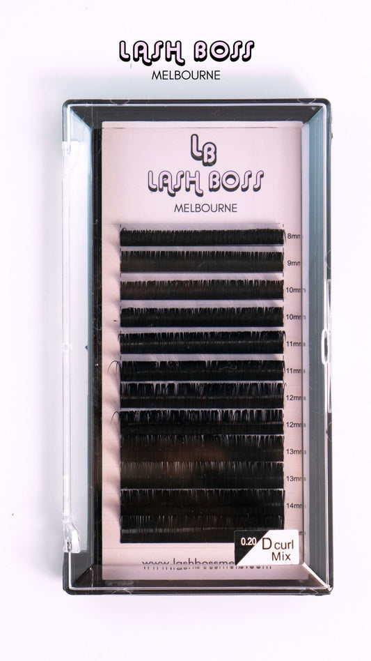 Classic Eyelash Extension Trays 0.20mm C & D Curl