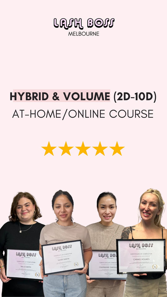 Hybrid & Volume Online Eyelash Extension Course