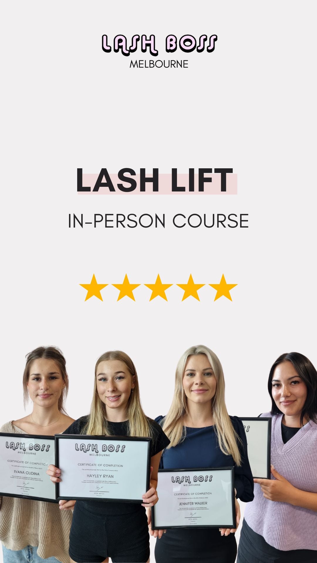Lash Lift & Tint In Person Course 1 Day Training