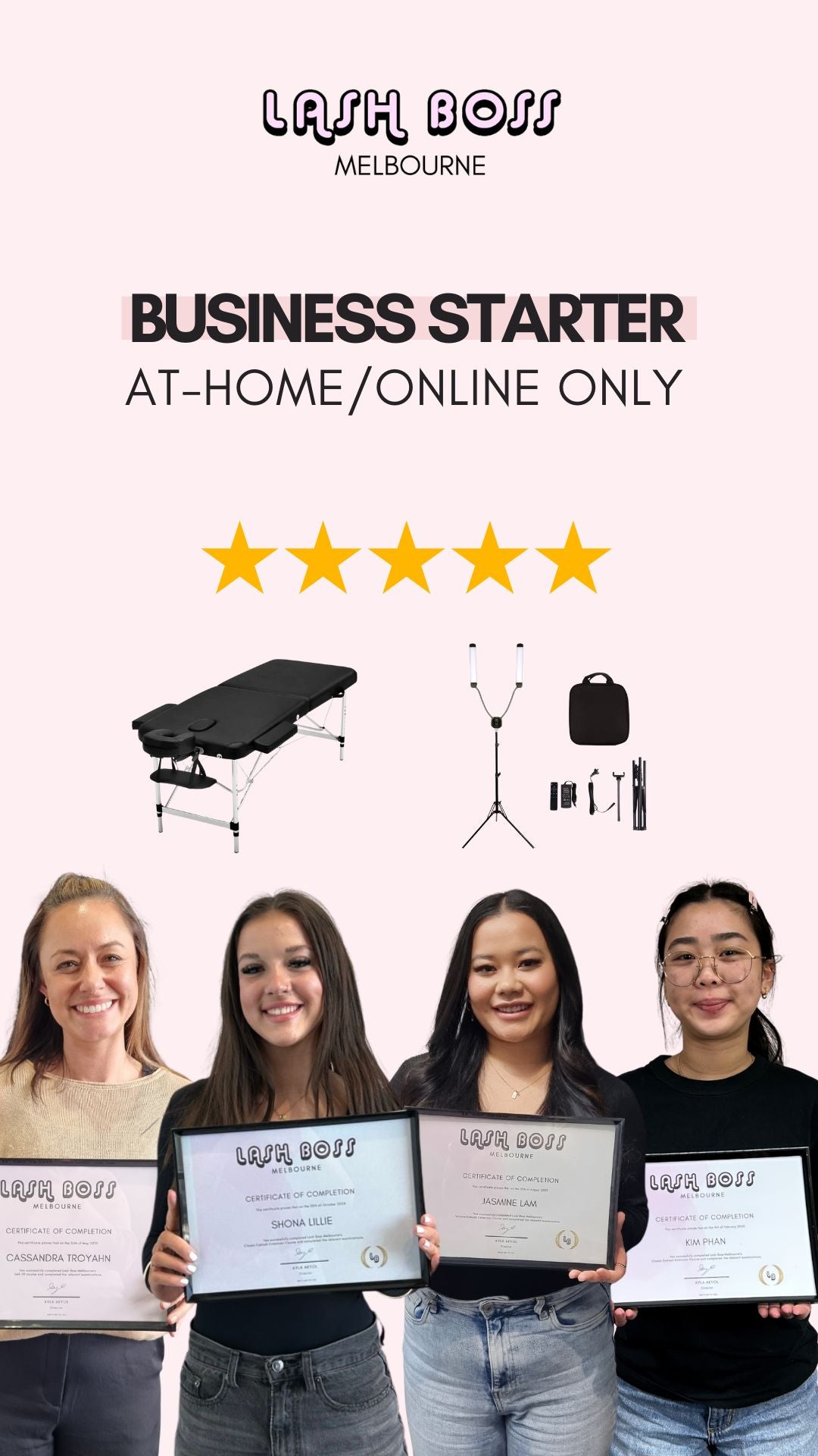 Business Starter Online Eyelash Extension Course