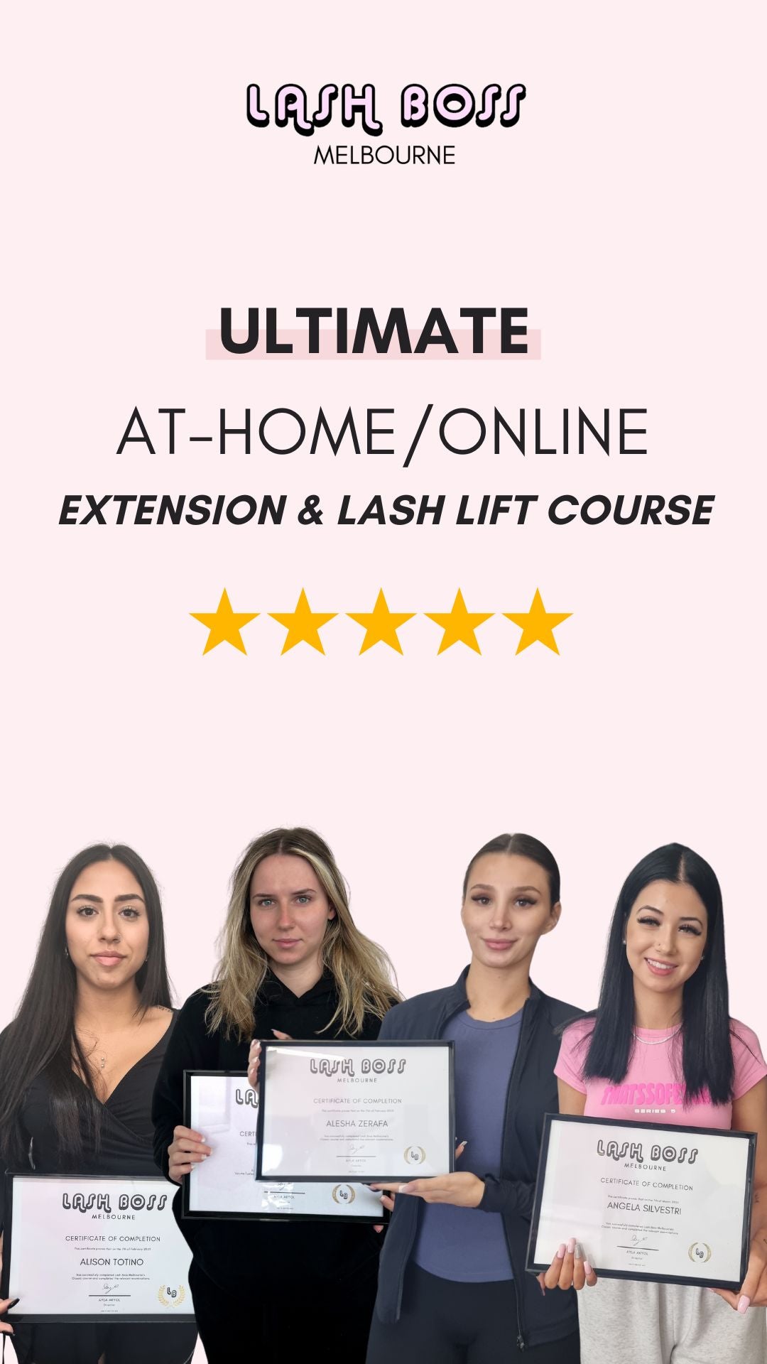 Lash Lift, Tint and Eyelash Extension Online Course Bundle