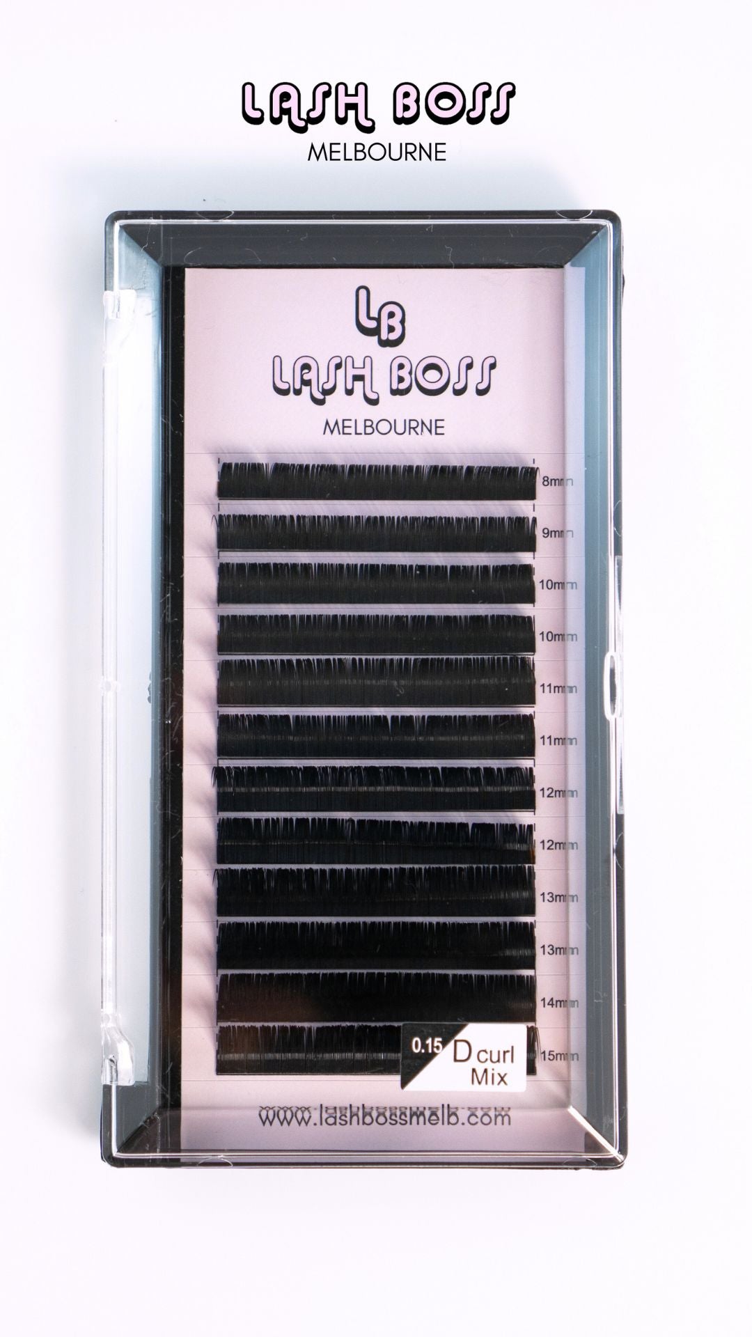 Classic Eyelash Extension Trays 0.15mm C & D Curl