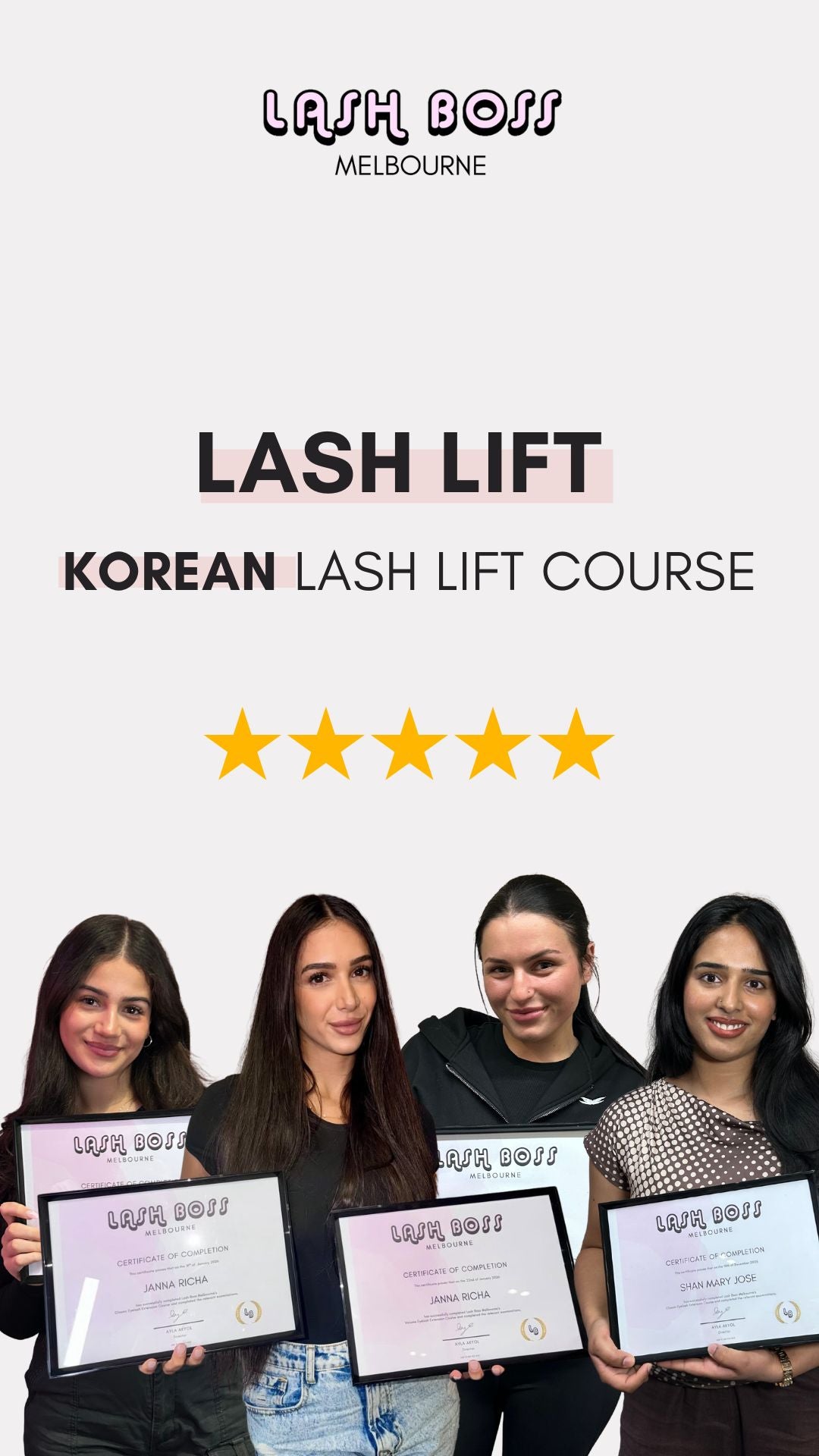 Korean Lash Lift Online Course - Tint Included