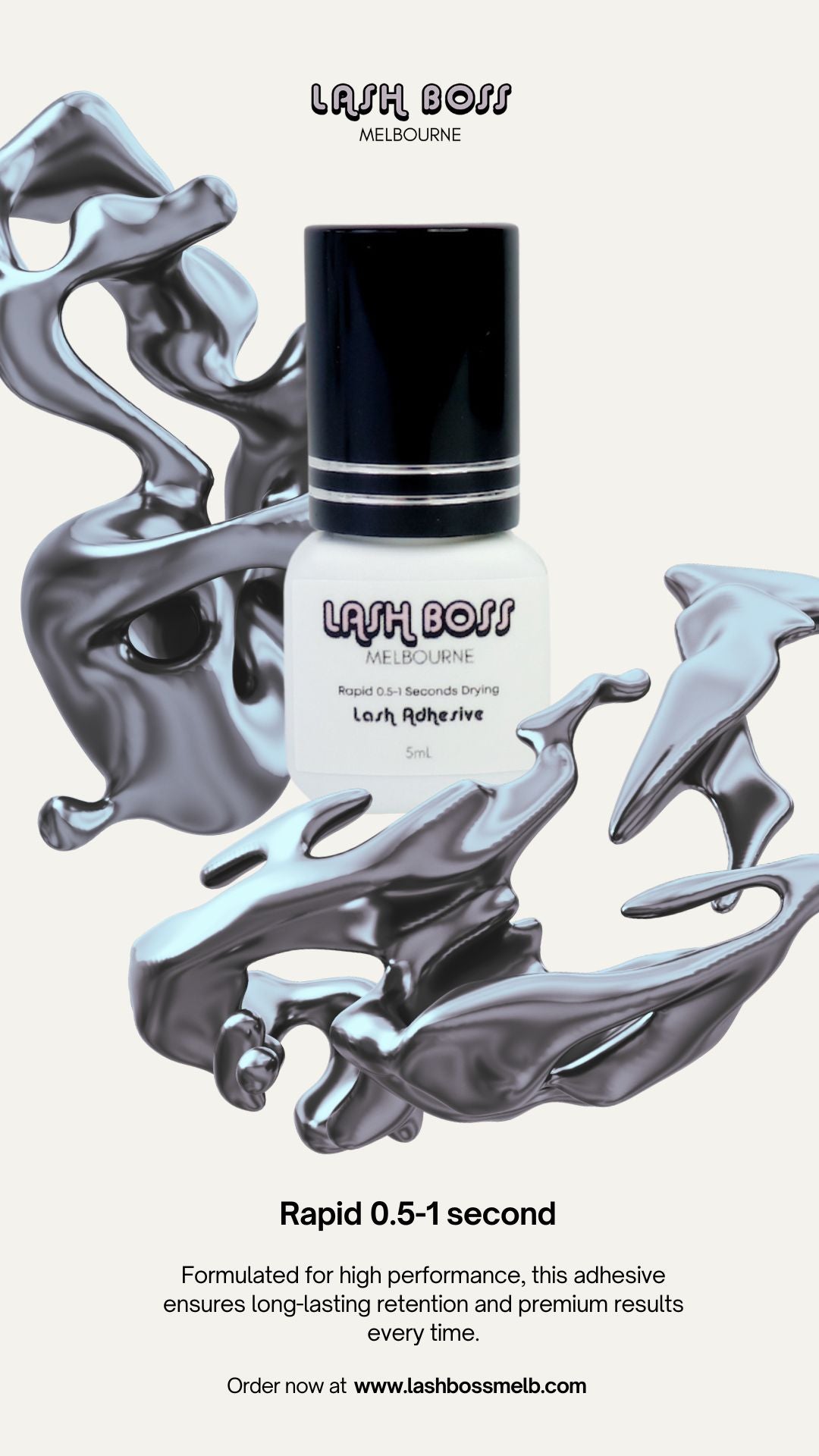 Rapid Eyelash Extension Glue Adhesive 0.5-1 Seconds