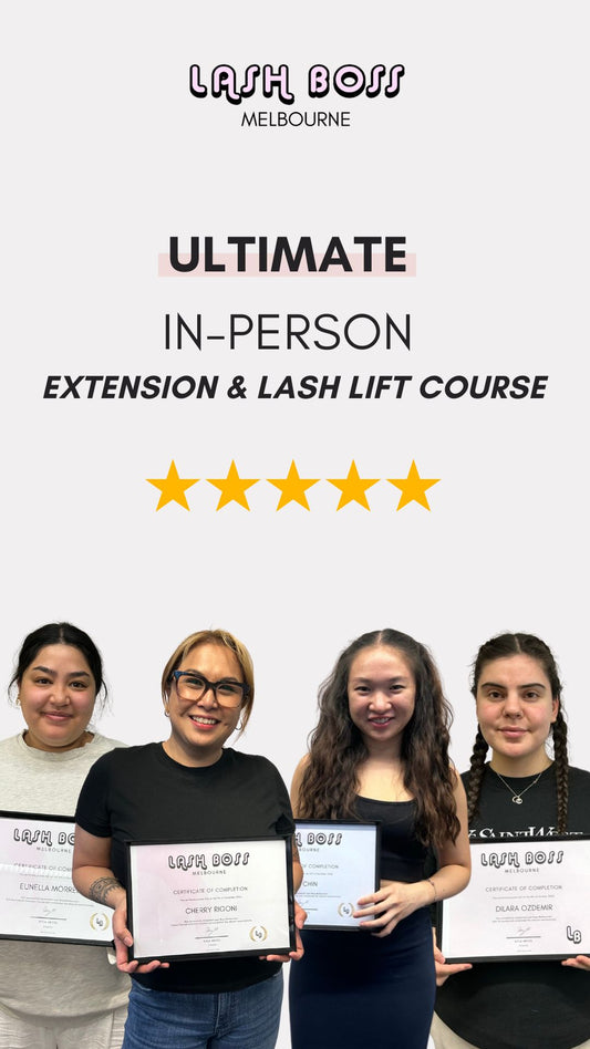 Lash Lift, Tint & Eyelash Extension Training 3 Days In-person