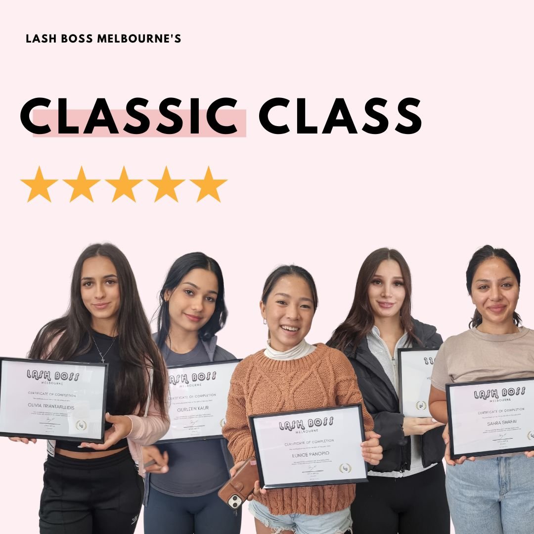 Classic Eyelash Extension Course with Supplies Inclusive Lash Boss Melbourne