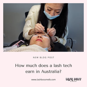 How much does a lash technician earn in Australia?