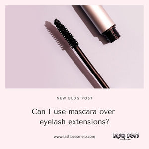 Can I use mascara over eyelash extensions?