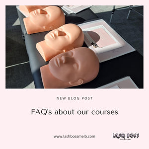 FAQs about our eyelash extension courses