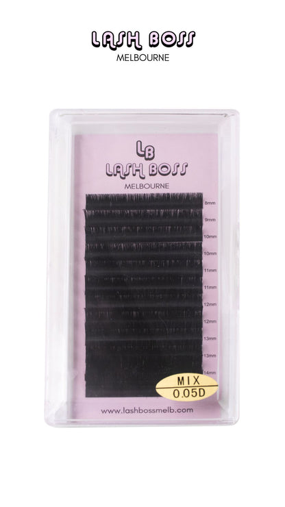 Easy Fan Lash Trays 0.05mm C & D Curl