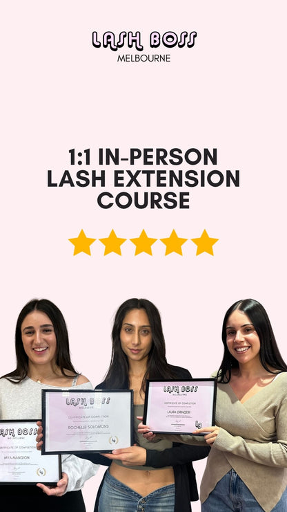 Classic, Hybrid & Volume Lashes – 1:1 In-Person Class (1 Day)