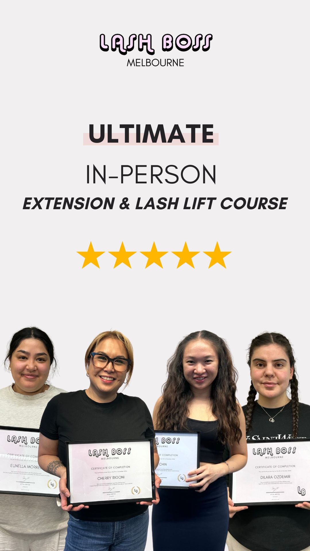 Lash lift & extension course bundle In-person