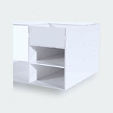 Lash technicians work shelf in white. Makes applications easier by providing a sturdy work space. Lash extension supplies by Lash Boss Melbourne