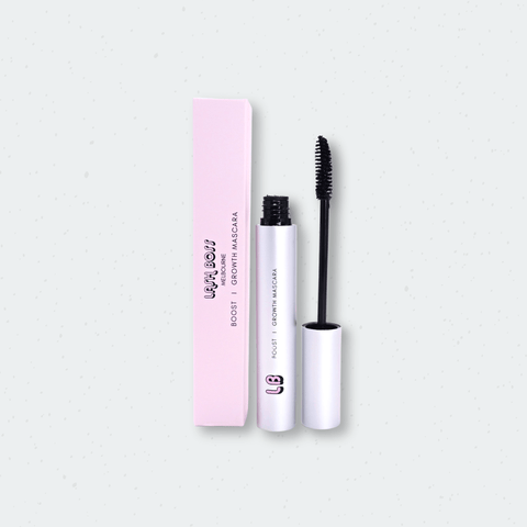 Lash Boss Melbourne's 'Boost' growth mascara, featuring ingredients to help grow natural eyelashes