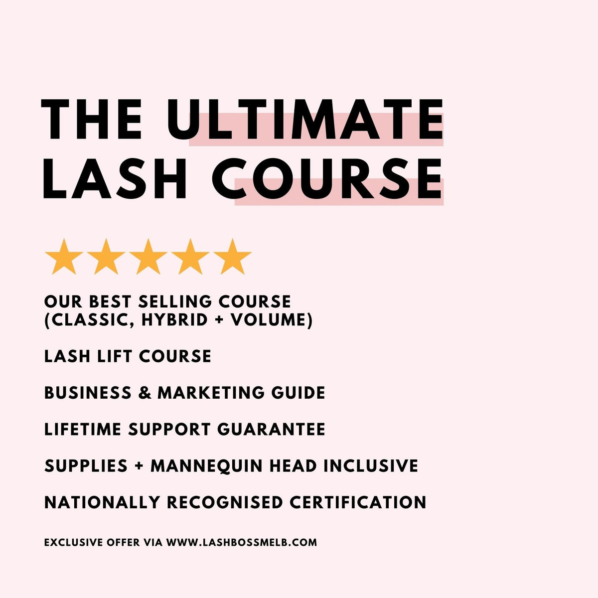 The Ultimate Lash Course – Lash Boss Melbourne